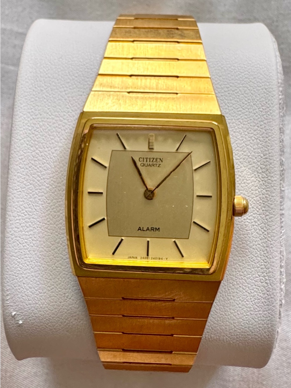 Citizen Gold-Tone Men's Quartz Alarm Watch with Champagne Dial